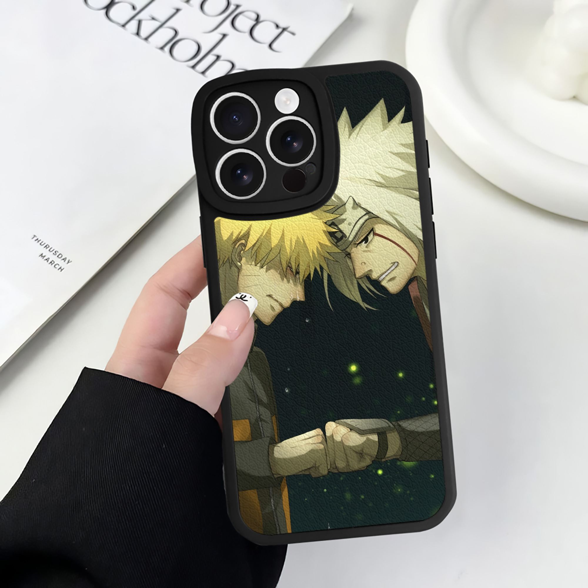 （画像用） NARUTO -ナルト- NARUTO -ナルト- 疾風伝 【iPhone 16シリーズ対応】シリコンスマホケース（レザー調） 材質：シリコン